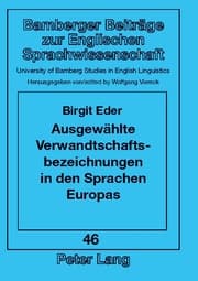 Cover von Ausgewählte Verwandtschaftsbezeichnungen in den Sprachen Europas