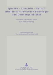 Cover von Sprache - Literatur - Kultur: Studien zur slavischen Philologie und Geistesgeschichte