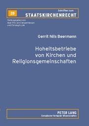 Cover von Hoheitsbetriebe von Kirchen und Religionsgemeinschaften