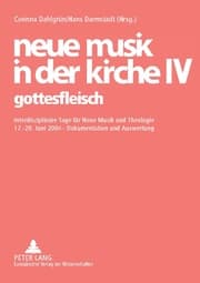 Cover von neue musik in der kirche IV- gottesfleisch