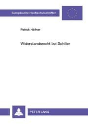 Cover von Widerstandsrecht bei Schiller