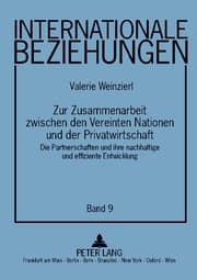 Cover von Zur Zusammenarbeit zwischen den Vereinten Nationen und der Privatwirtschaft