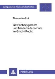 Cover von Gewinnbezugsrecht und Minderheitenschutz im GmbH-Recht