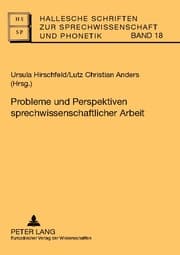 Cover von Probleme und Perspektiven sprechwissenschaftlicher Arbeit