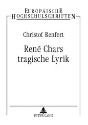 Cover von René Chars tragische Lyrik