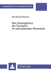 Cover von Das Vertragsstatut der Treuhand im internationalen Privatrecht