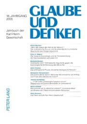 Cover von Glaube und Denken