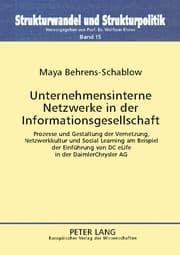 Cover von Unternehmensinterne Netzwerke in der Informationsgesellschaft