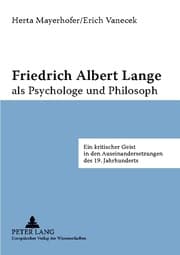 Cover von Friedrich Albert Lange als Psychologe und Philosoph