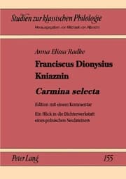 Cover von Franciscus Dionysius Kniaznin 'Carmina selecta'