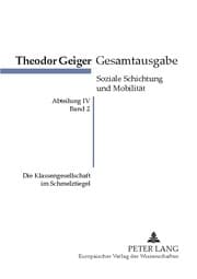 Cover von Die Klassengesellschaft im Schmelztiegel
