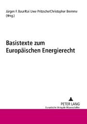 Cover von Basistexte zum Europäischen Energierecht