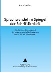 Cover von Sprachwandel im Spiegel der Schriftlichkeit