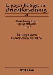 Cover von Beiträge zum Islamischen Recht VI