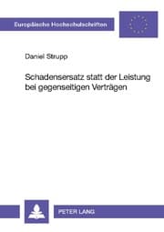 Cover von Schadensersatz statt der Leistung bei gegenseitigen Verträgen