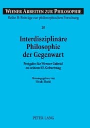 Cover von Interdisziplinäre Philosophie der Gegenwart