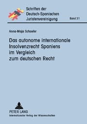 Cover von Das autonome internationale Insolvenzrecht Spaniens im Vergleich zum deutschen Recht