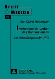 Cover von Internationales Verbot des Humanklonens