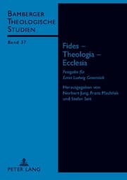 Cover von Fides - Theologia - Ecclesia