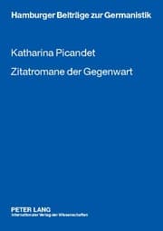 Cover von Zitatromane der Gegenwart
