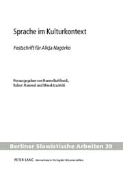 Cover von Sprache im Kulturkontext