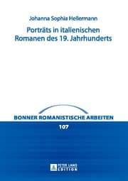 Cover von Porträts in italienischen Romanen des 19. Jahrhunderts