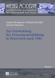 Cover von Zur Entwicklung der Erwachsenenbildung in Österreich nach 1945