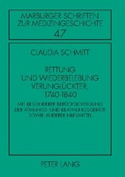Cover von Rettung und Wiederbelebung Verunglückter, 1740-1840
