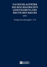 Cover von Nachschlagewerk des Reichsgerichts - Gesetzgebung des Deutschen Reichs