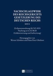 Cover von Nachschlagewerk des Reichsgerichts - Gesetzgebung des Deutschen Reichs