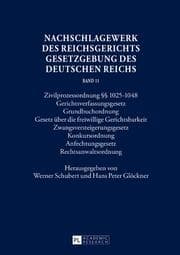 Cover von Nachschlagewerk des Reichsgerichts - Gesetzgebung des Deutschen Reichs