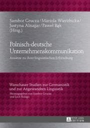 Cover von Polnisch-deutsche Unternehmenskommunikation