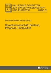 Cover von Sprechwissenschaft: Bestand, Prognose, Perspektive