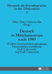 Cover von Deutsch in Mittelosteuropa nach 1989
