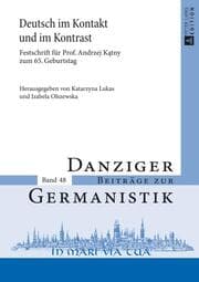 Cover von Deutsch im Kontakt und im Kontrast