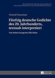 Cover von Fünfzig deutsche Gedichte des 20. Jahrhunderts, textnah interpretiert