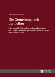 Cover von Die Gemeinsamkeit der Leiber