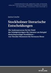 Cover von Stockholmer literarische Entscheidungen