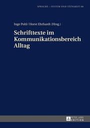 Cover von Schrifttexte im Kommunikationsbereich Alltag