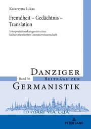 Cover von Fremdheit - Gedächtnis - Translation