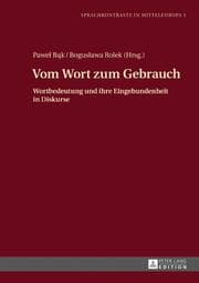 Cover von Vom Wort zum Gebrauch