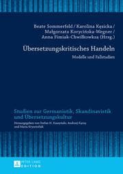 Cover von Übersetzungskritisches Handeln