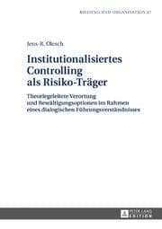 Cover von Institutionalisiertes Controlling als Risiko-Träger