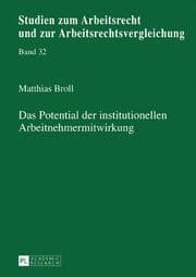 Cover von Das Potential der institutionellen Arbeitnehmermitwirkung