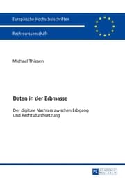 Cover von Daten in der Erbmasse