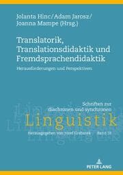 Cover von Translatorik, Translationsdidaktik und Fremdsprachendidaktik