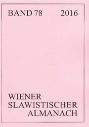 Cover von Wiener Slawistischer Almanach Band 78/2016