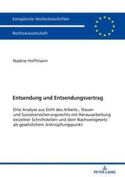 Cover von Entsendung und Entsendungsvertrag
