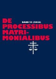 Cover von De processibus matrimonialibus