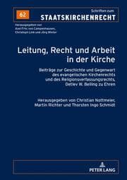 Cover von Leitung, Recht und Arbeit in der Kirche